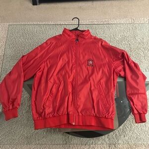 Georgia Bulldogs / Red Windbreaker Jacket w/ hood